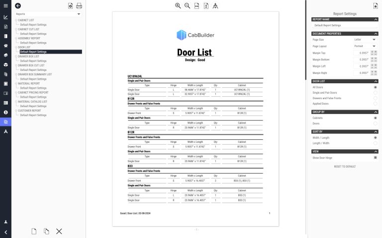 Cabinet Design Software with Cutlists & Reports | CabBuilder Pro